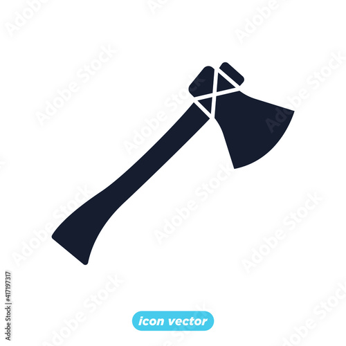 hatchet icon. hatchet symbol template for graphic and web design collection logo vector illustration