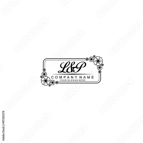 Letter LP Beautiful handwriting logo