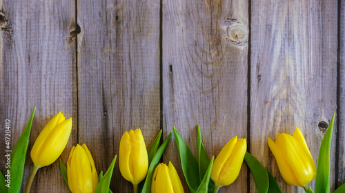 Tulpen rustikal als Hintergrund, für Grußkarten, Glückwünsche, Ostergrüße, Muttertag, Geburtstag, ...