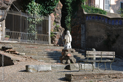 La grotta di Lourdes a Valganna, in provincia di Varese. photo