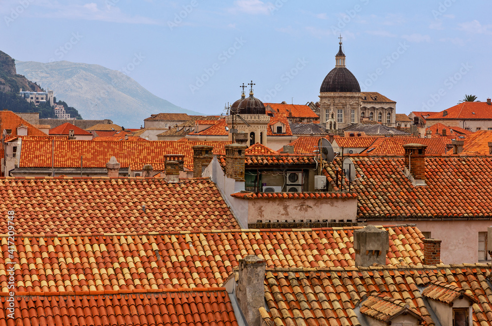 Dubrovnik, Croatia. Old town landscape.