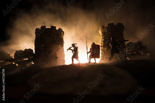 Fotografia Medieval battle scene