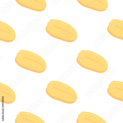 Illustration on theme big pattern identical types peanut