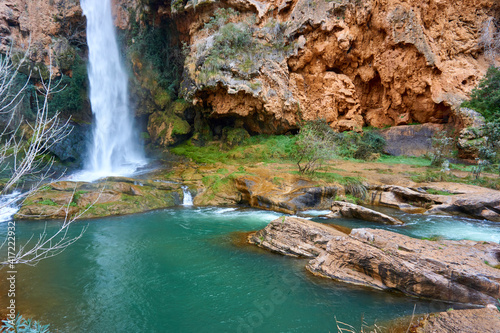 Obraz na plátně Salto La Novia en Navajas (Castellón)
