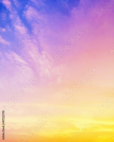 sunset sky background © Patcharee