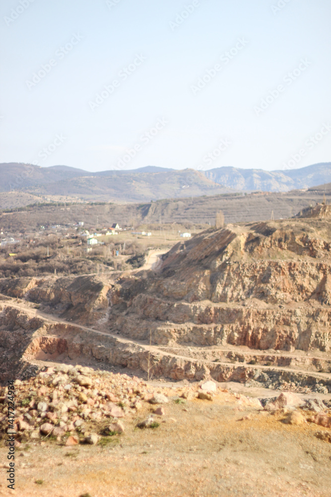 Arid area near the quarry.