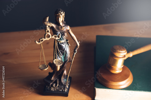 Law and the justice symbols.
