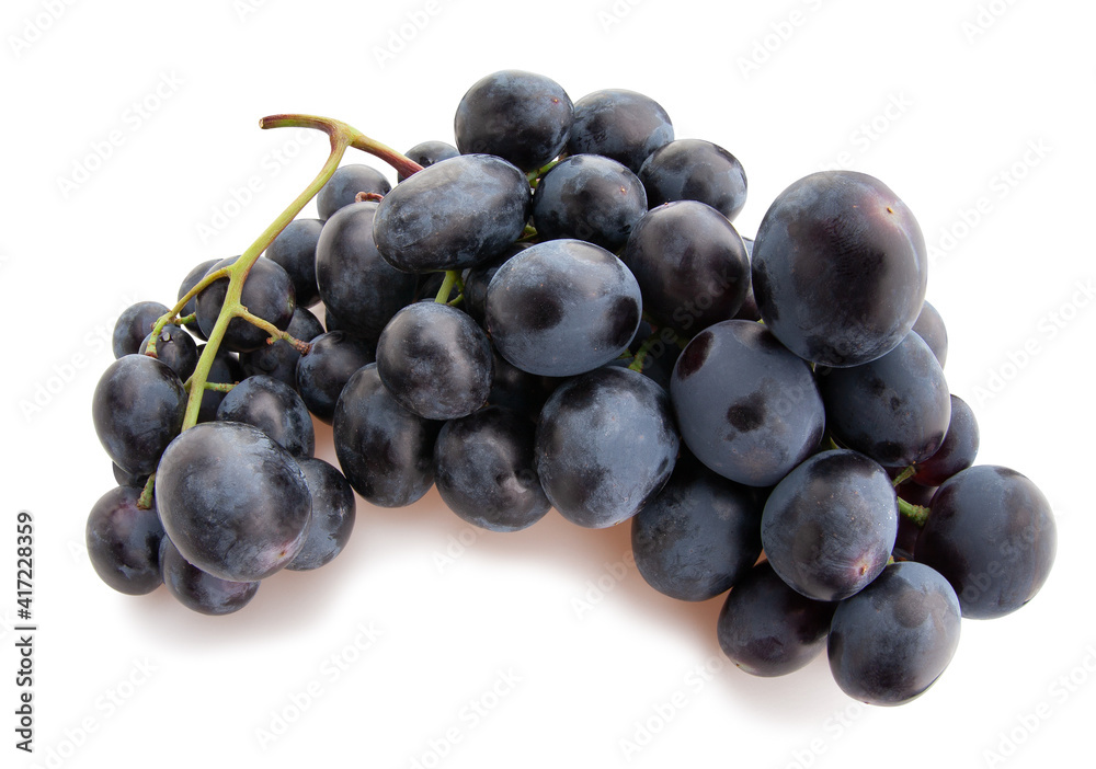 blue grape path isolated on white blue grape path isolated on white