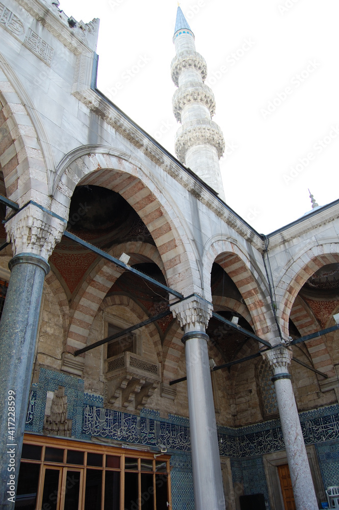 New Mosque or Yeni Camii (Istanbul, Turkey). 