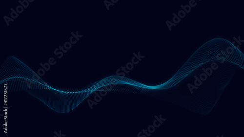 Abstract 3d technology and science neon visualization. Blockchain and cryptocurrency. Digital wallpaper. Business concept. Big data and artificial intelligence. Rendering computer virtual reality