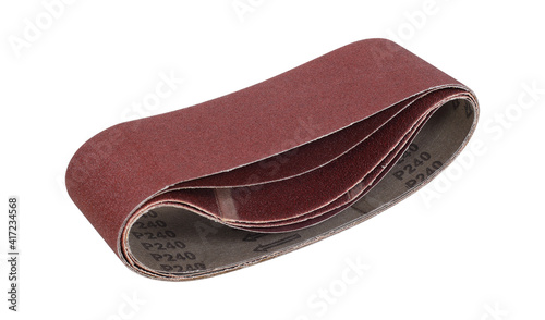 Tools Building and repair - Machine emery paper isolated