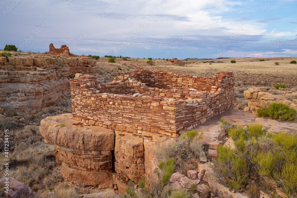 Indian ruins in Wupatki National Monument, Arizona, USA