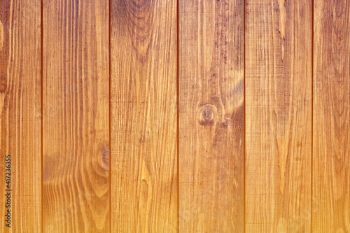 brown oiled wooden plank background. clean and empty backdrop for design. wooden frame for mockup. looking above