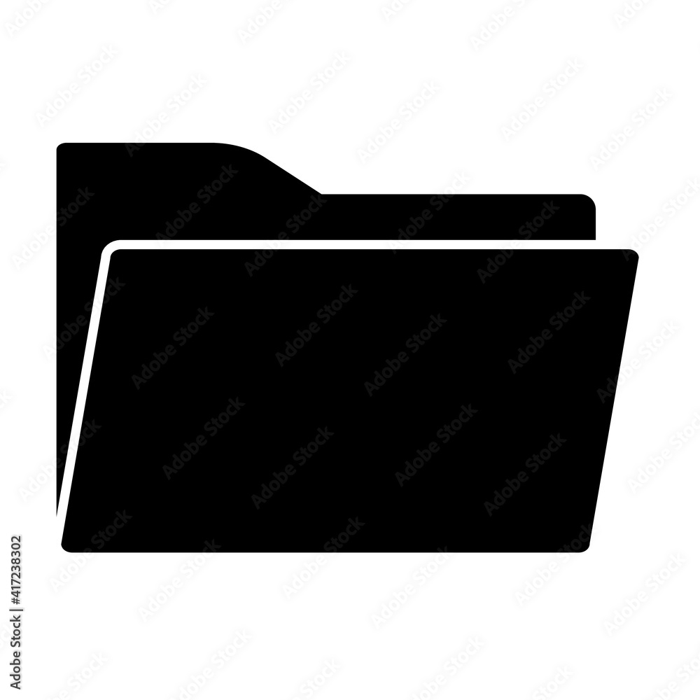 Folder symbol, web and computer icon Folder symbol, web and computer icon
