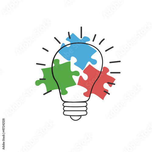 Hand drawn lightbulb with t...