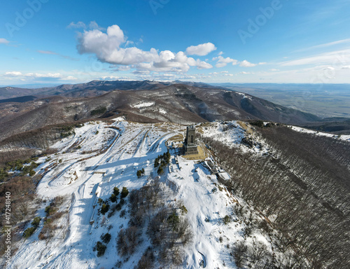 Monument to Liberty Shipka at St. Nicholas peak, Bulgaria photo