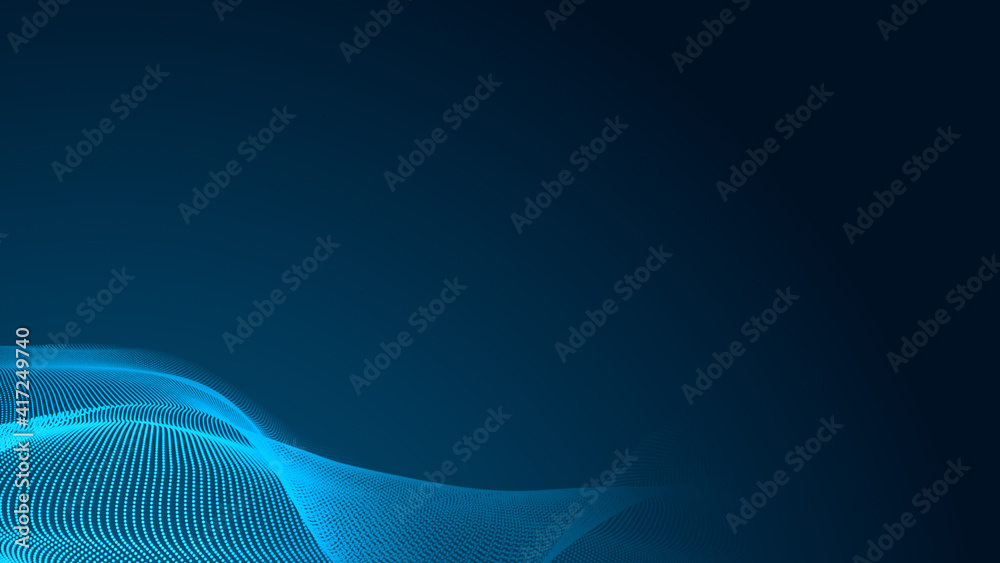 Dot blue wave light screen gradient texture background. Abstract technology big data digital background. 3d rendering. Dot blue wave light screen gradient texture background. Abstract technology big data digital background. 3d rendering.