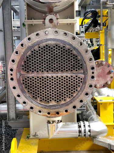 Open the lid of the heat exchanger.