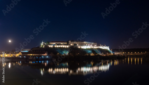 Petrovaradin fortress at night