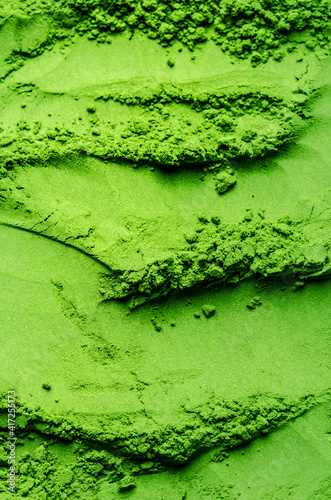 Making matcha tea