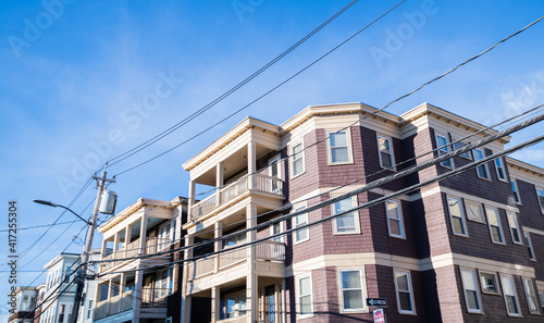 Large apartments buildings in South Boston, Dorchester