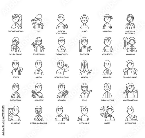 Sport man 2 , Thin Line and Pixel Perfect Icons