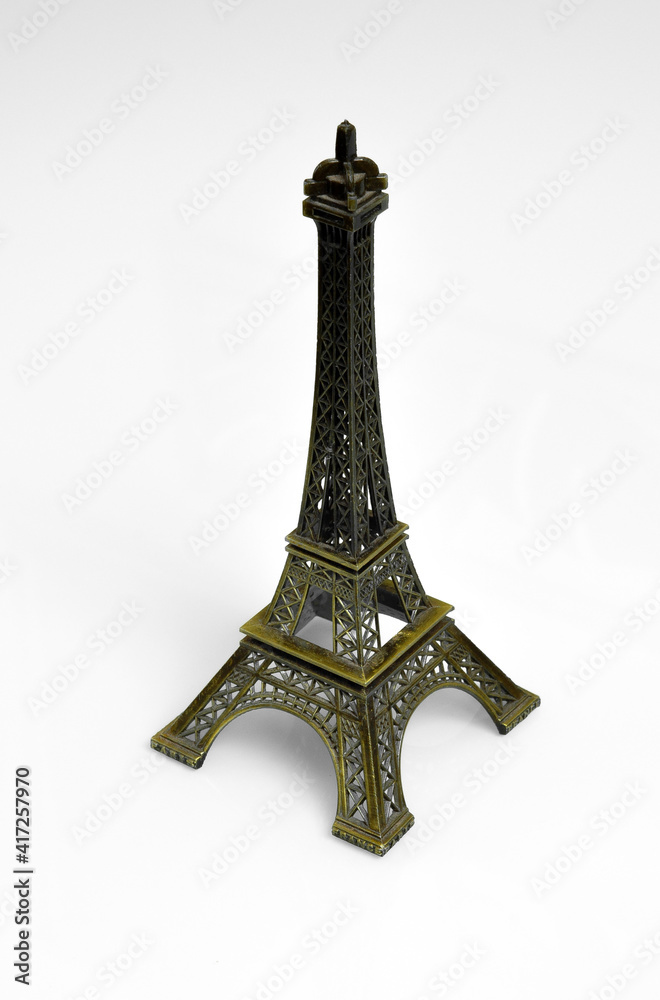 Eifel tower symbol of paris france iron miniature famous europe object sculpture monument historic