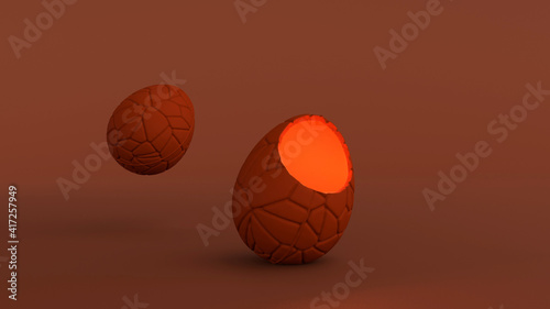 illuminated easter egg 3d modeling