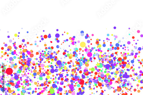 Light multicolor background  colorful vector texture with circles. Splash effect banner. Glitter silver dot abstract illustration with blurred drops of rain. Pattern for web page  banner poster  card