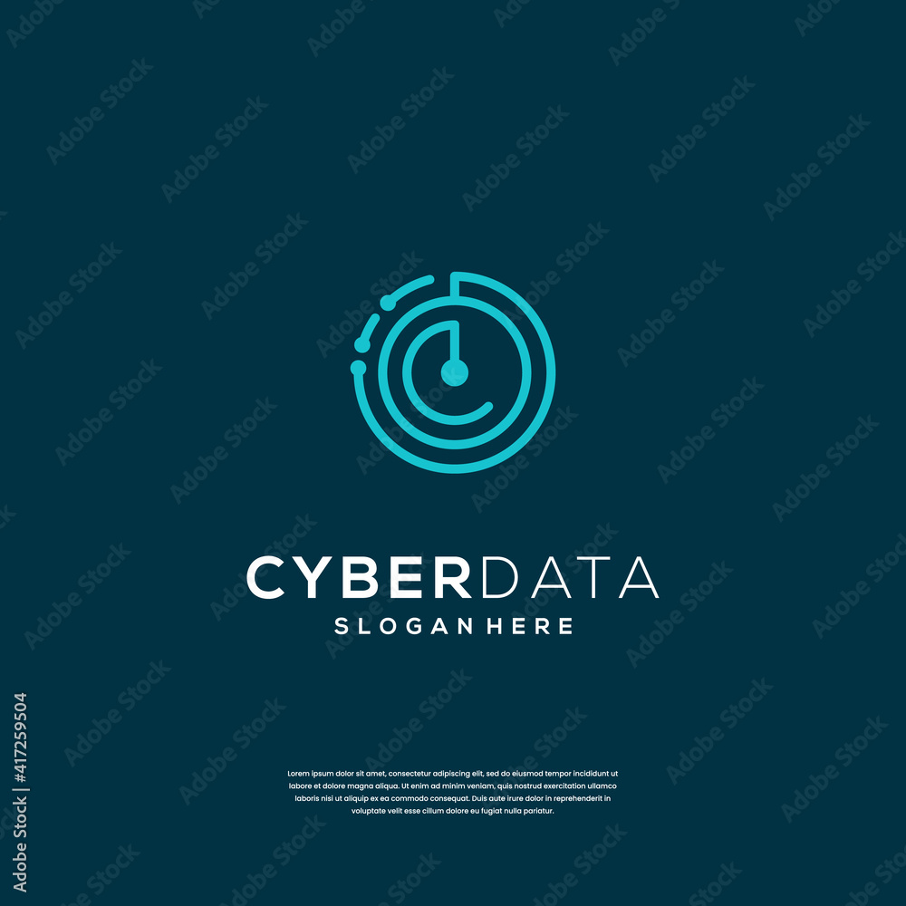 initials letter C logo with line circuit logo design technology initials letter C logo with line circuit logo design technology