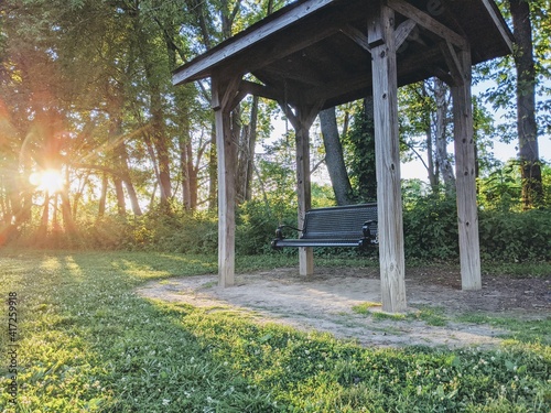 hanging bench