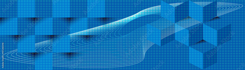 Naklejka premium Horizontal banner. Abstract background