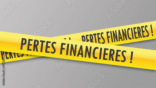 Logo pertes financières.