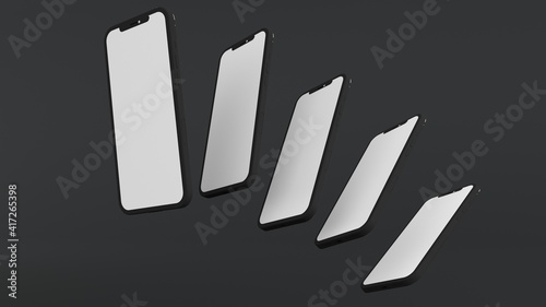 iPhone 12 black 3d modeling
