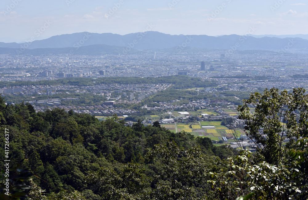 Fototapeta premium 金蔵寺 境内から市内遠望 京都市