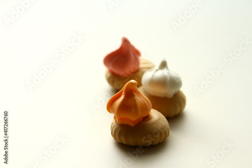 Iced Gem Biscuit on white background