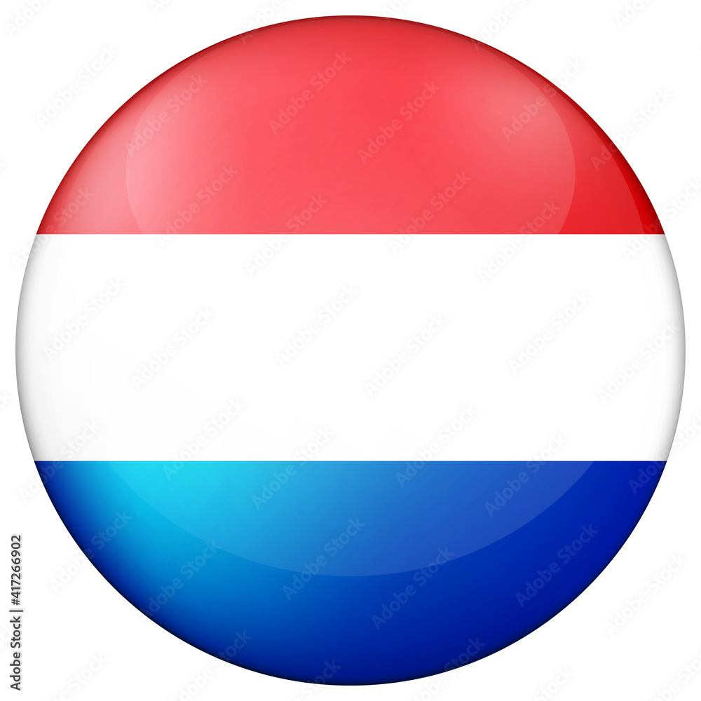 Glass ball with flag of Luxembourg. Round sphere, template icon. Luxembourgish national symbol. Glossy realistic ball, 3D abstract vector illustration highlighted on a white background. Big bubble. Glass ball with flag of Luxembourg. Round sphere, template icon. Luxembourgish national symbol. Glossy realistic ball, 3D abstract vector illustration highlighted on a white background. Big bubble.