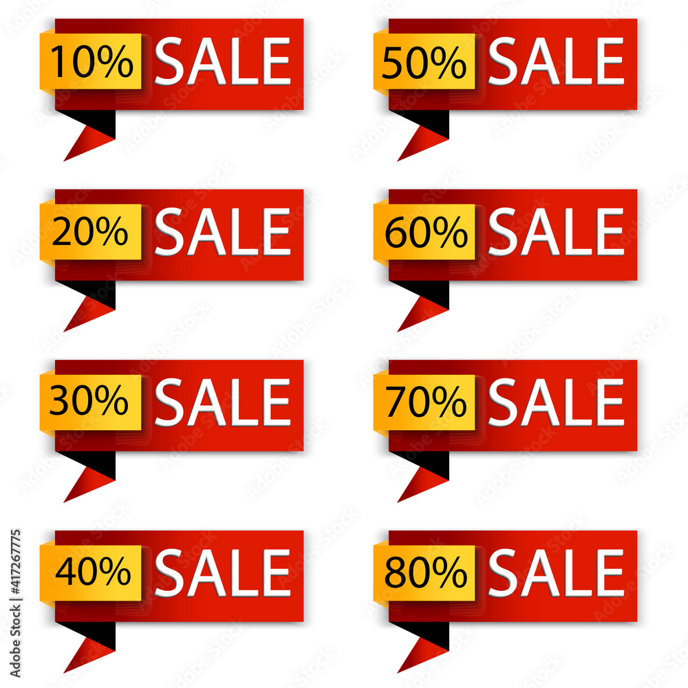 Sale message set. Buy offer sticker. Fashion advertising. Discount sale vector. Stock image. EPS 10. Sale message set. Buy offer sticker. Fashion advertising. Discount sale vector. Stock image. EPS 10.