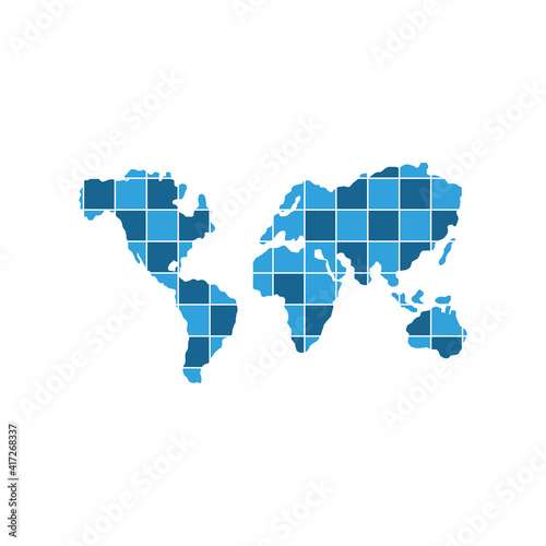 world map isolated