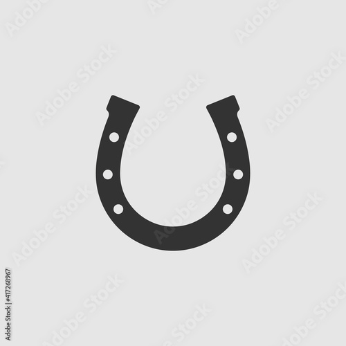 Vector Simple Isolated Horseshoe Icon