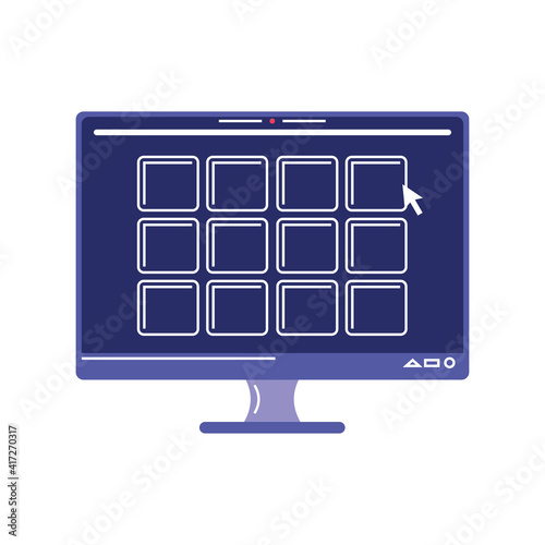computer clicking screen