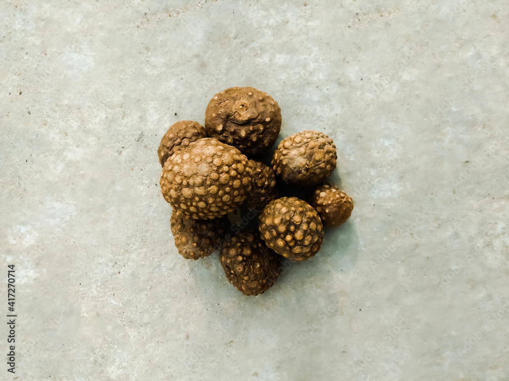 Dioscorea bulbifera known as the air potato, air yam, aerial