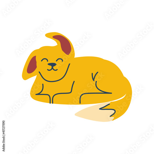 dog resting pet