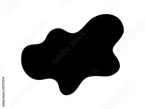 Organic shape vector. Abstract irregular random blob isolated on white background