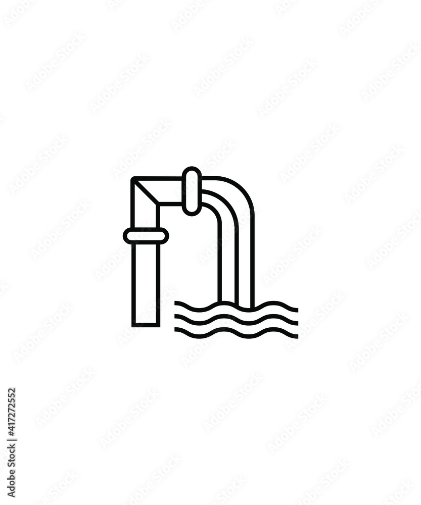 waste water icon,vector best line icon. waste water icon,vector best line icon.