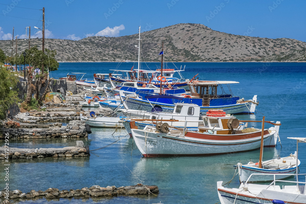 Boats in Elounda, Crete
