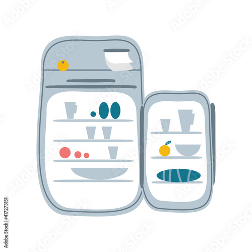 kitchen fridge food