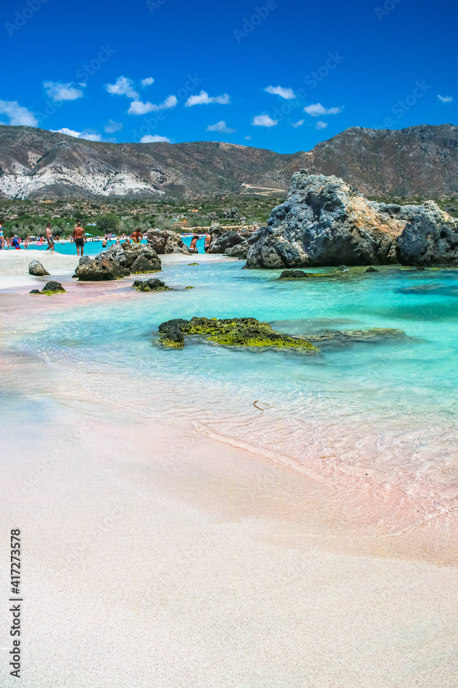 Elafonisi Pink Beach in Chania Crete Greece