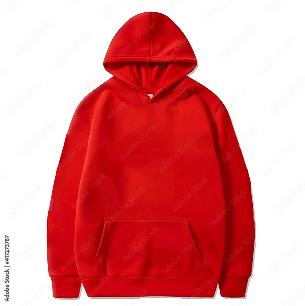 Red Hoodie Mockup Stock Photo | Adobe Stock