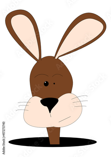 Ein ernster Hase